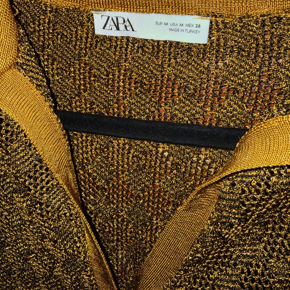 ZARA Mesh Knit Shirt, Men’s Medium - Picture 2 of 3